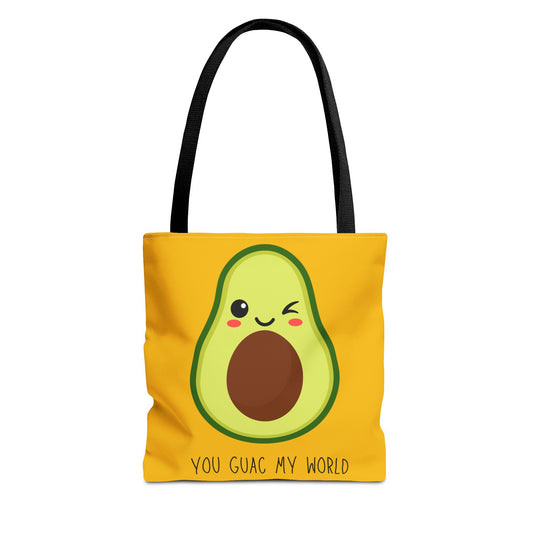 You Guac My World Tote Bag, Avocado Bag, Avocado Tote Bag, Avo Tote, Guac Tote Bag, Happy Avocado Tote,Avocado Shopping Bag,Vintage Avocado,